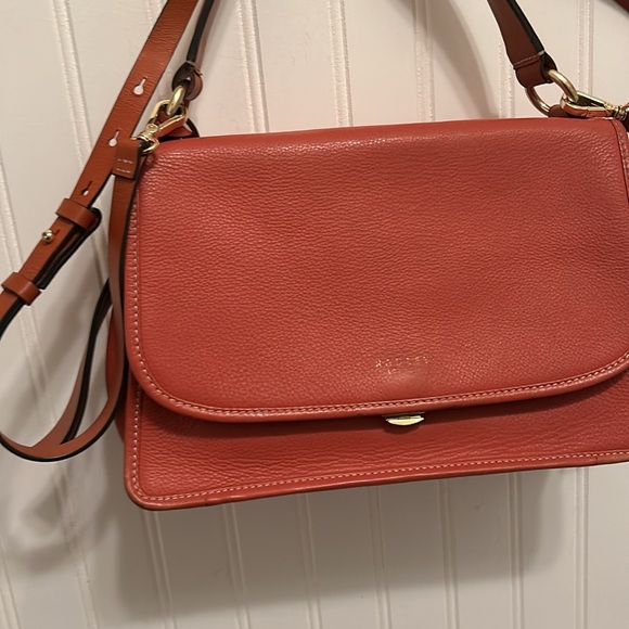 Radley Cording Street Medium Flapover Crossbody Bag, Ginger Biscuit Orange - Picture 4 of 15
